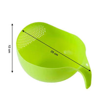 Plastic Rice Bowl / Food Strainer Thick Drain Basket with Handle for Rice, Vegetable & Fruit (set of 3pcs) - dailyneed.life