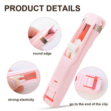 Portable Paper Clamp With 8 Pcs Clip Dispenser Handheld Paper Fast Clam (1 Set) - dailyneed.life