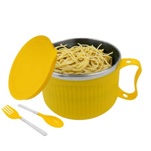 Safe Double-Layer Maggie Bowl with Lid & Handle – Versatile Bowl for Cereals, Fruits, Ramen & More - dailyneed.life