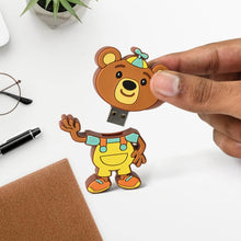 Portable Cartoon Shape Silicone USB Pen drive / Flash disk (15 GB With Baby Rhymes Song / 1 Pc) - dailyneed.life