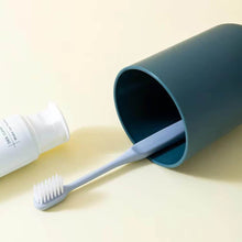 Multipurpose Wall Mount Toothbrush Holder Plastic Stand With 2 Cup (1 Set) - dailyneed.life