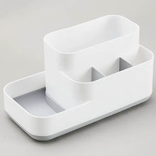 Plastic Multipurpose 5 Compartment Bathroom Desk Organizer Holder (1 Pc) - dailyneed.life