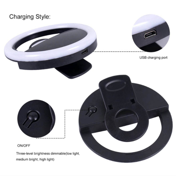 Selfie Ring Light for Brightening Face in Photos & Videos - dailyneed.life