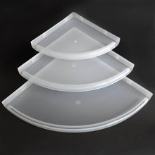 Bathroom Plastic Corner Shelf Rack Set for Wall Number of Shelves (3 Pcs Set) - dailyneed.life