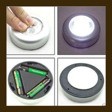 4 LED Battery-Powered Wireless Night Light Stick Tap Touch Lamp Stick-on Push Light for Closets, Cabinets, Counters, or Utility Rooms, Cordless Touch Light - dailyneed.life