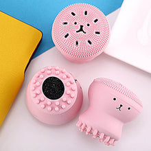 Facial Cleansing Brushes, Cute Octopus Shape Silicone Face Scrubber Massager Skincare Tool (1PC) - dailyneed.life