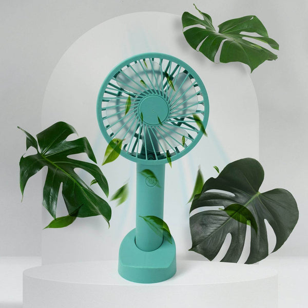 Portable Handheld Fan With 3 Speeds Battery Operated Fan Rechargeable Multi Colors As Base Phone Holder Fan (Battery Included) - dailyneed.life