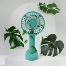 Portable Handheld Fan With 3 Speeds Battery Operated Fan Rechargeable Multi Colors As Base Phone Holder Fan (Battery Included) - dailyneed.life