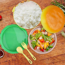 Burger Shape Lunch Box – Double Layer 1000ml Food Container with 2 Spoons for Kids - dailyneed.life
