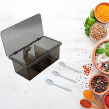 Seasoning Box, Portable Durable 3 Divided Sections with Lid Spice Box Serving Set, for Bars, Restaurants Coffee Shops, Hotels - dailyneed.life