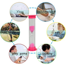 Plastic Hourglass Sand Timer Set – 3-Min Sand Clock for Kitchen, Office, School & Kids (5 Pc) - dailyneed.life