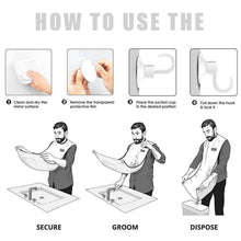 Black Beard Apron Hair Clippings Catcher Grooming Bib - dailyneed.life
