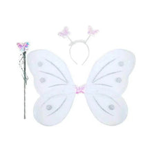 Baby Girl's Fairy Nylon Butterfly Wings Costume Butterfly Fairy Angel Wing| Wand And Hairband Multi- Color For Party (1pc) - dailyneed.life