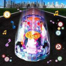 Automatic 360 Degree Rotating Transparent Gear Concept Car with Musical and 3D Flashing Lights Toy for Kids Boys & Girls (Multicolor / Battery Not Included) - dailyneed.life