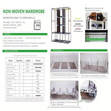 Big 8 Compartment Portable and Collapsible Wardrobe Racks (1 Set) - dailyneed.life