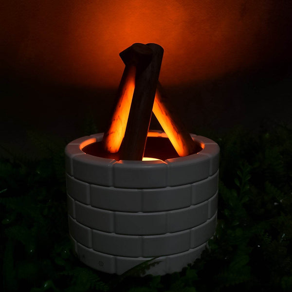 Bonfire Shaped Diffuser Essential Oil Diffuser Multi Function Flame Oil Diffuser (1 Pc) - dailyneed.life