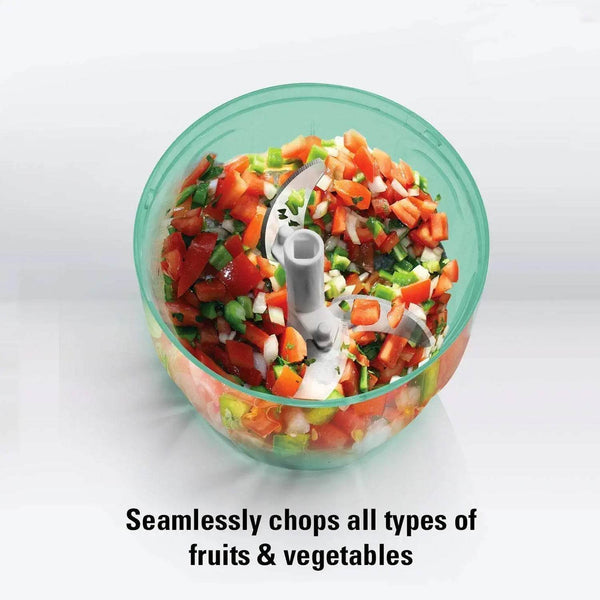 6 BLADE 2IN1 MANUAL FOOD CHOPPER, COMPACT & POWERFUL HAND HELD VEGETABLE CHOPPER (1000Ml) - dailyneed.life