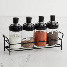 Transparent Glass Oil Dispenser 500 ML Bottle Set of 2, Spice Jar 250 ML Set of 3, Oil Bottle for Kitchen, Oil & Vinegar Storage Glass Bottle, Glass Container for Spice, Masala (5 Pcs Set) - dailyneed.life