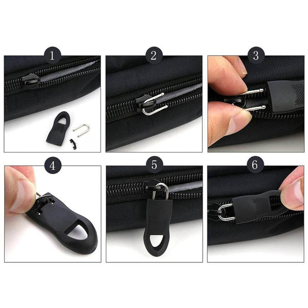 Zipper Pull Tab Zipper Tags Cord Pulls Zipper Extension Zip Fixer for Luggage Suitcase Backpack Jacket Bags Style Metal Zipper Head Zip Fixer Tags Handbag Backpack Plastic (1 Pc) - dailyneed.life