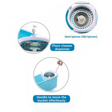 Spin Mop with Bigger Wheels and Plastic Auto Fold Handle for 360 Degree Cleaning - dailyneed.life