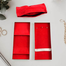 Premium Stainless Steel Velvet Lined Jewellery Storage Box with Lock and Red Interior - dailyneed.life