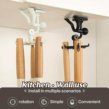 360° Rotating 6-Claw Hook – Kitchen & Bathroom Organizer (1 Pc | White) - dailyneed.life