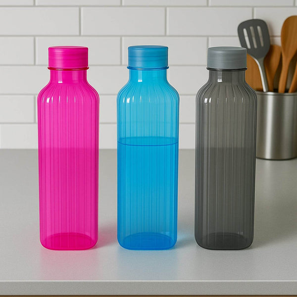 Transparent Fridge Water Bottles (3 Pc) - dailyneed.life