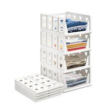 4-Layer Stackable Foldable Storage Organizer Cart for Kitchen, Closet, Bedroom & Bathroom - dailyneed.life