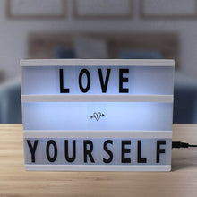 Black Mini A6 Magnetic Cinematic Light Box with 82 Characters and 10 Emojis (1 Set) - dailyneed.life