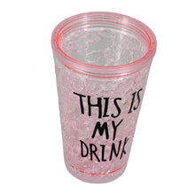 Plastic Creative Cold Drink Cup, Reusable Tea Coffee Tumbler with Lid and Straw, Double Wall Plastic Drinking Sport Bottle, Travel Tumbler - dailyneed.life