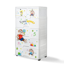 Kid's Plastic Chest of 6 Drawers, Multi-Purpose Storage Organizer/Wardrobe for Kids - dailyneed.life
