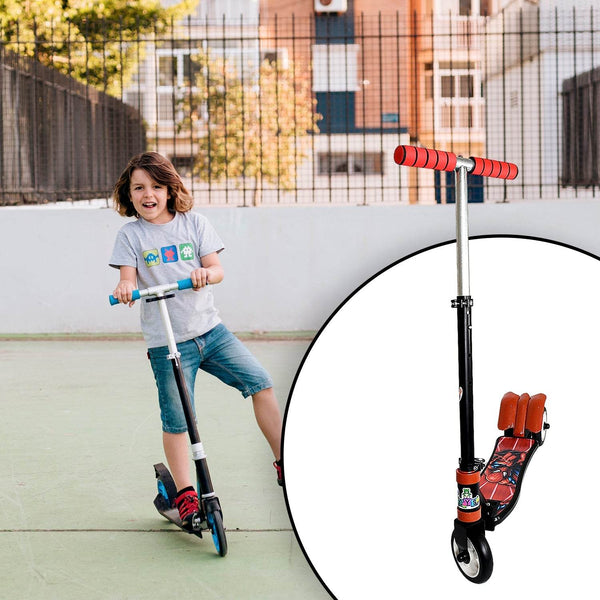 Basic Kids Ride On Leg Push Scooter for Boys and Girls (4 - 8 Years Old Kids) Foldable Scooter Cycle with Height Adjustment for Boys and Girls Multicolor (1 Pc / 3 Wheel)  - dailyneed.life
