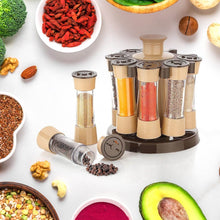 360 Revolving Spice Rack for Kitchen and Dining Table, 8 Spice jars - dailyneed.life