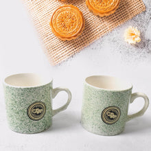 Ceramic Tea/Coffee Cup Set - Alpino 3-Piece with 2-Compartment Serving Platter (BPA-Free) - dailyneed.life
