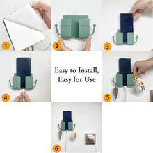 1 Pc Wallmount Mobile Stand With Hook Design used in all kinds of places including household and many more as a hanging support for and stuffs purposes. - dailyneed.life