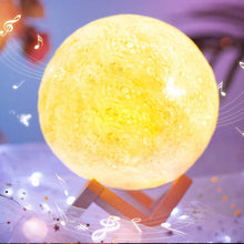 3D Moon Lamp with Color Changing Sensor Touch & Crystal Ball Stand - dailyneed.life