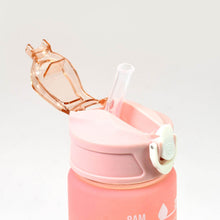 Plastic Colorful Motivational Water Bottle with Straw (750 ML) - dailyneed.life