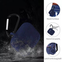 Silicone Shockproof Protection Wireless Headphones Carrying Box Cover with Metal Keychain - dailyneed.life