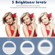Phone Selfie Ring Light – Battery Operated Clip-On Light for Smartphone Photography (Battery Not Included) - dailyneed.life