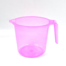 Plastic Round Transparent Bath Water Mug (1 Pc / 1200 ML / Mix Color) - dailyneed.life