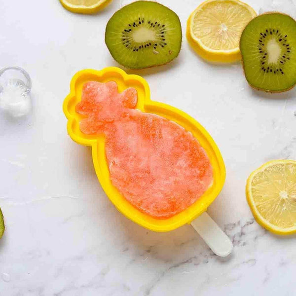 Pineapple Shape sicle Molds - Durable Silicone Ice Candy Cream Mould, DIY Ice Kitchen Tool - dailyneed.life