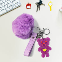 Cute Cartoon Keychain with Fluffy Pom (1 Pc) - dailyneed.life