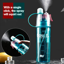 Plastic 2 In 1 Mist Spray Water Bottle (Multicolor / 400 ML / 1 Pc) - dailyneed.life