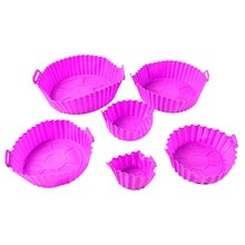 Air Fryer Reusable Silicone Pot with Handles (6 Pc set) - dailyneed.life