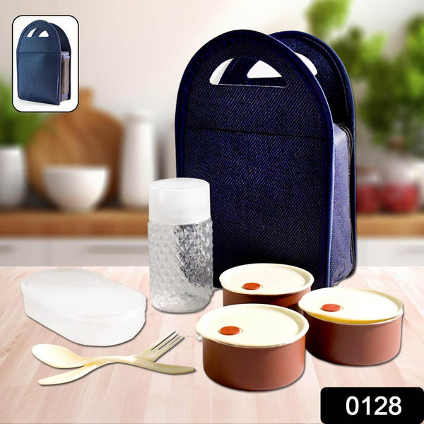 Steel Lunch Box Set (4 pcs, Black) - dailyneed.life