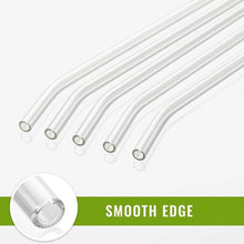 Reusable Glass Straws Clear Glass Drinking Straw 5Pc - dailyneed.life