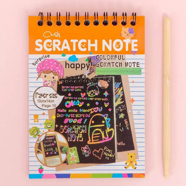 Crafts Rainbow Art Scratch Paper Book (10 Pages, Pack of 1) - dailyneed.life