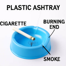 Oblivion Durable Plastic Ashtray with Wide Bowl and Triple Cigarette Holder Slots (1 Pc) - dailyneed.life