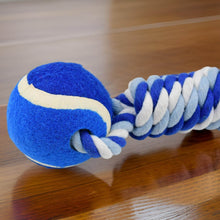 Durable Cotton Rope Dog Toy Two-Way Ball Design (1 Pc) - dailyneed.life