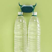 Multifunctional Cartoon Sticky Punch Free Mop Holder Wall Mounted Broom Organizer Cleaning Tools Holder Hanger, Self Adhesive Cute Cow Head Suction Cup Hanging Hook for Bathroom Kitchen (1 Pc) - dailyneed.life